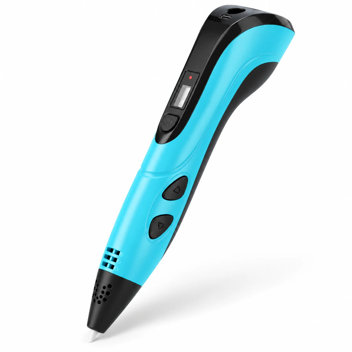 Unbranded cyan and black 3D pen